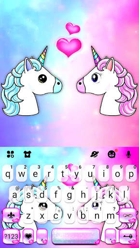 Unicorn Love Keyboard Theme screenshot 5