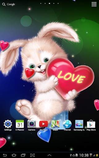 Cute Bunny Live Wallpaper screenshot 8