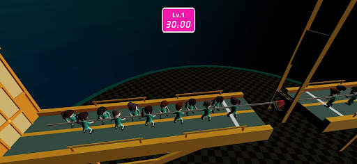 Trò chơi con mực nhảy cầu kính screenshot 6