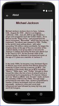 Michael Jackson Music Lyrics screenshot 2