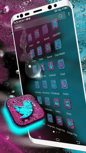 Feather Water Drop Launcher Theme screenshot 3