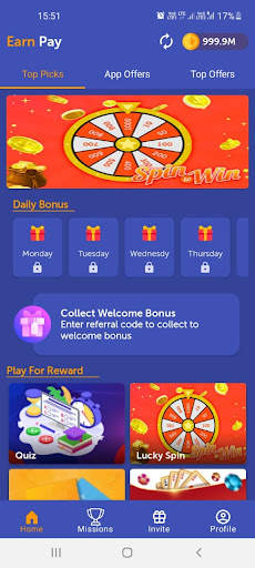 Earn Pay- Earn money,gift card स्क्रीनशॉट 1