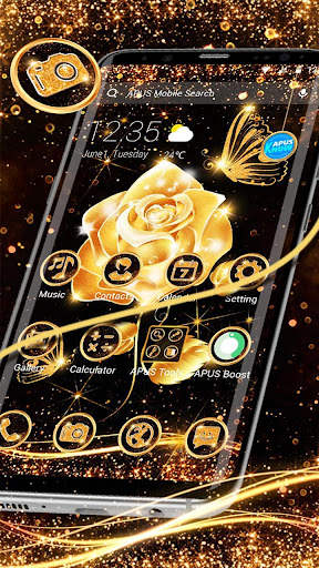 Gold Rose Theme screenshot 3