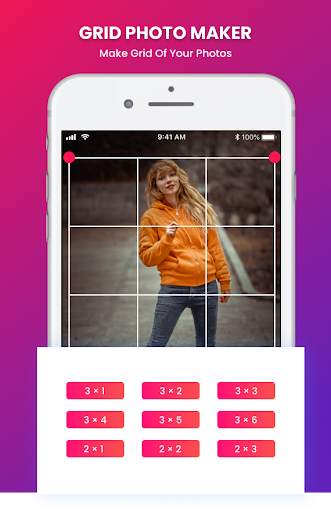 Grid Photo Maker for Instagram 9 Grid Giant Square screenshot 2