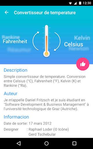 Convertisseur de temperature screenshot 9