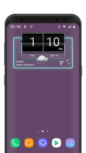 3D Flip Clock Theme Pack 04 screenshot 5