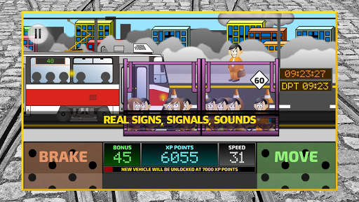 Tram Driver Simulator 2D - city train driving sim screenshot 7