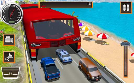 Elevated Transit Bus Sim:Futuristic Bus Driving screenshot 1