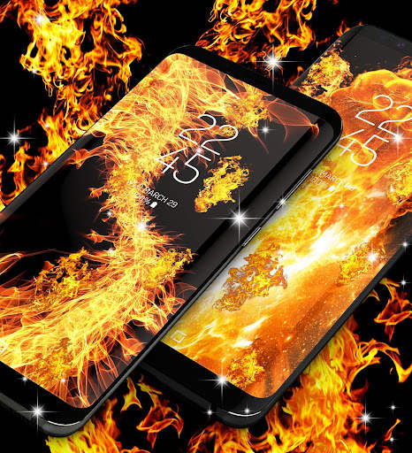 Fire flames live wallpaper screenshot 2