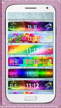 Colorful Clock Weather Widget screenshot 2