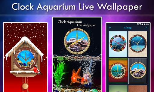 Clock Aquarium Live Wallpaper screenshot 1