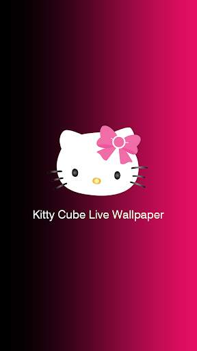3D Kitty Cube Live Wallpaper -Kitty Live Wallpaper 4 تصوير الشاشة