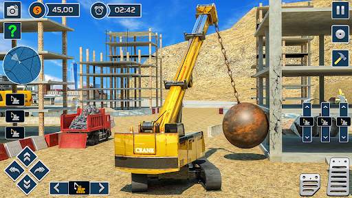 Excavator sim destroying games screenshot 2