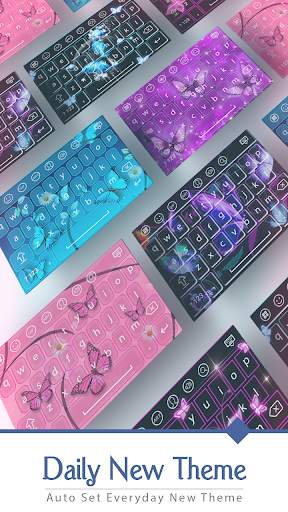 Neon Butterfly Keyboard screenshot 5