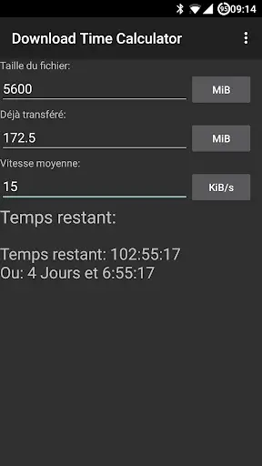 Download Time Calculator screenshot 1