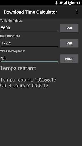 Download Time Calculator screenshot 1