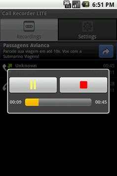 Call Recorder LITE 2 تصوير الشاشة