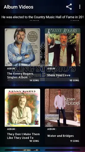 KENNY ROGERS Offline MP3 & Video Album Collection screenshot 11