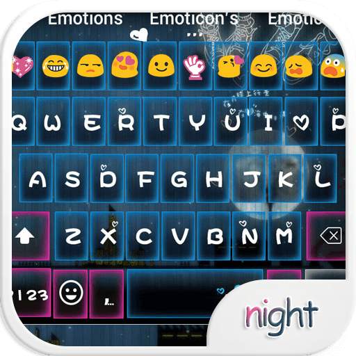 Romantic Night Emoji Keyboard 1.0.4