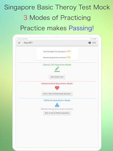 Pass BTT - Passing Singapore Basic Theory Test screenshot 4