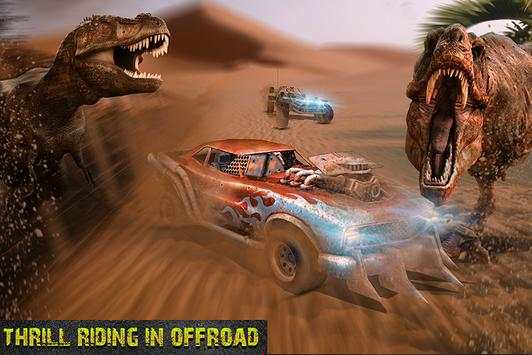 Dino World Impossible Car Racing screenshot 1
