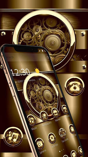 Gold Luxury Business Gear Theme screenshot 1
