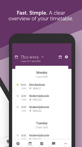 MyFontys screenshot 2