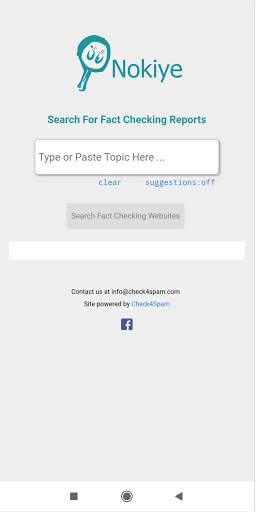 Fake News Search Engine - Fight Fake News - Nokiye screenshot 1