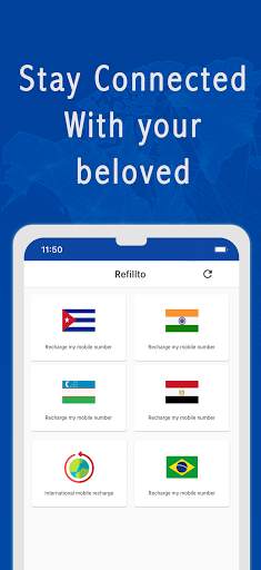 Mobile top up, airtime and  mobile recharge app screenshot 1