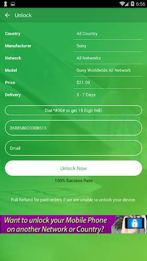 Free Unlock Sony Mobile SIM screenshot 6