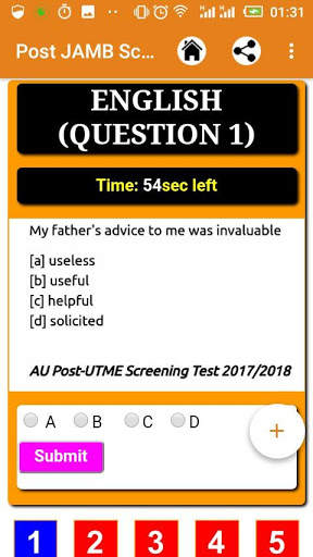 Post-JAMB Questions and Answers 2020 (Offline) 4 تصوير الشاشة