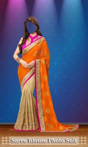 Saree Blouse Photo Suit - indian saree blouse blur 1 تصوير الشاشة