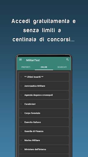 MilitariTest - Simulatore quiz 1 تصوير الشاشة