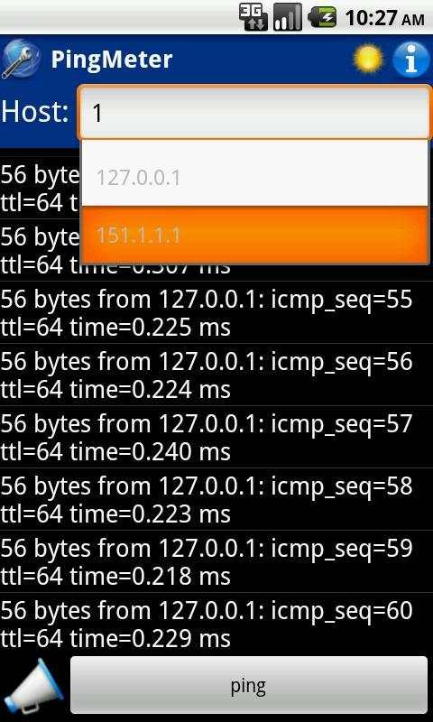 Ping screenshot 2