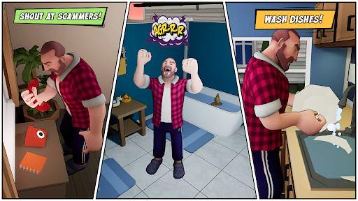 Angry Dad: Arcade Simulator स्क्रीनशॉट 3