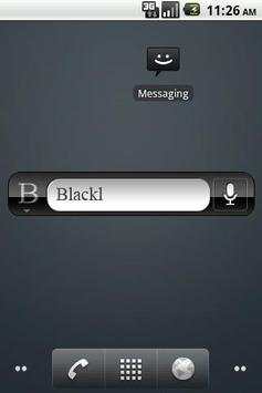 Black Google Search screenshot 1