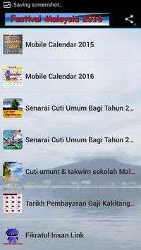 Kalendar 2016 screenshot 1