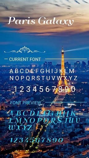 Paris Galaxy Font for FlipFont , Cool Fonts Text screenshot 3