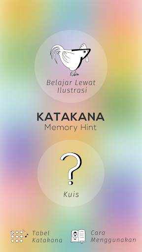 Katakana Memory Hint [Indonesi screenshot 1