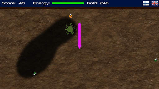 Wormie worm game screenshot 2