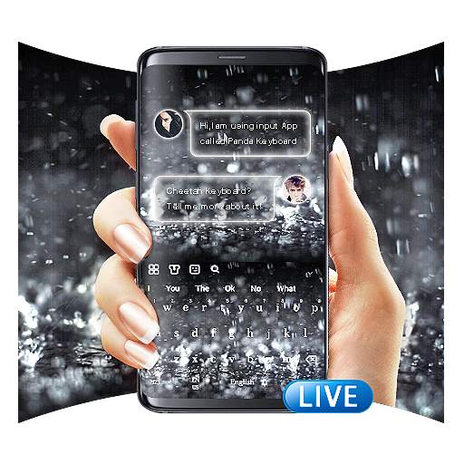 3D Live Raindrops Keyboard 10001002