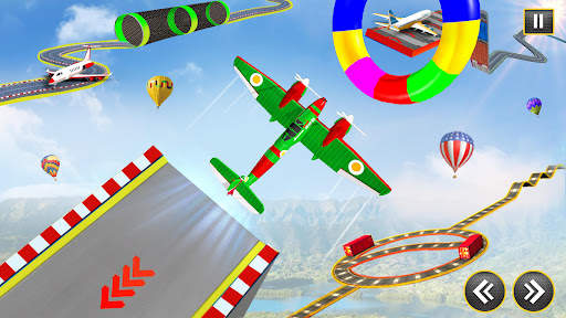 Airplane Mega Ramp Stunt Games screenshot 3