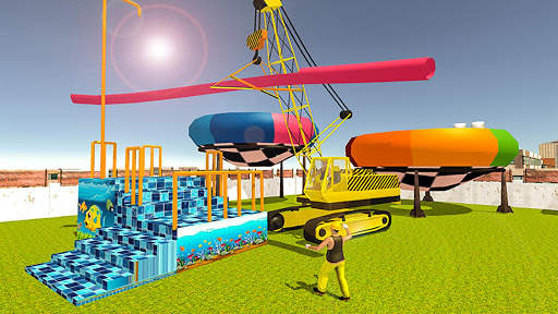 Build Water Theme Park: 3D Construction Simulator screenshot 2