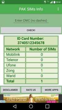 Pakistan CNIC SIMS CHECKER screenshot 2