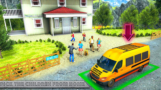 Offroad School Van Driving: Minibus Simulator 2019 screenshot 1
