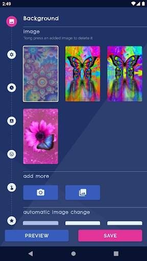 Neon Butterflies Wallpaper screenshot 1