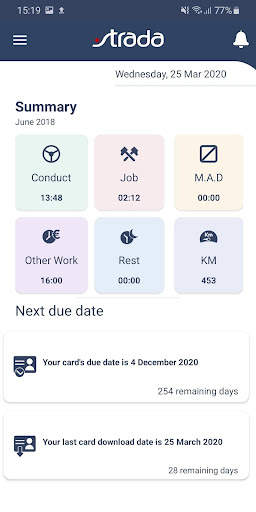 STRADA Driver tachograph card reader screenshot 2