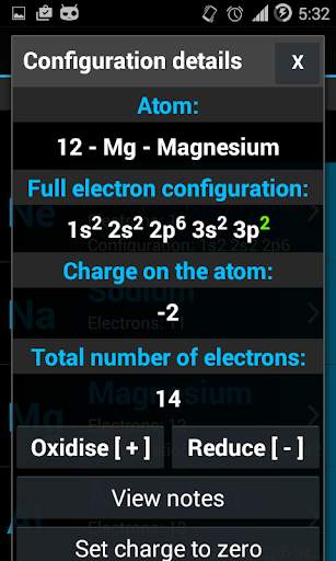 Electron Config Lite screenshot 3