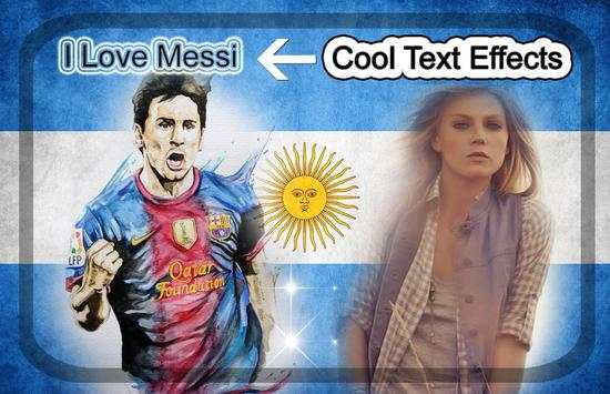Argentina Football Team Photo Frame screenshot 1