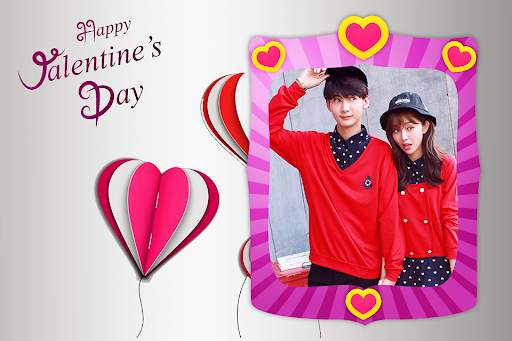 Valentine's day photo frame screenshot 1